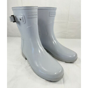 Hunter Original Refined Short Gloss Rubber Rain Boots Women's Size 6
